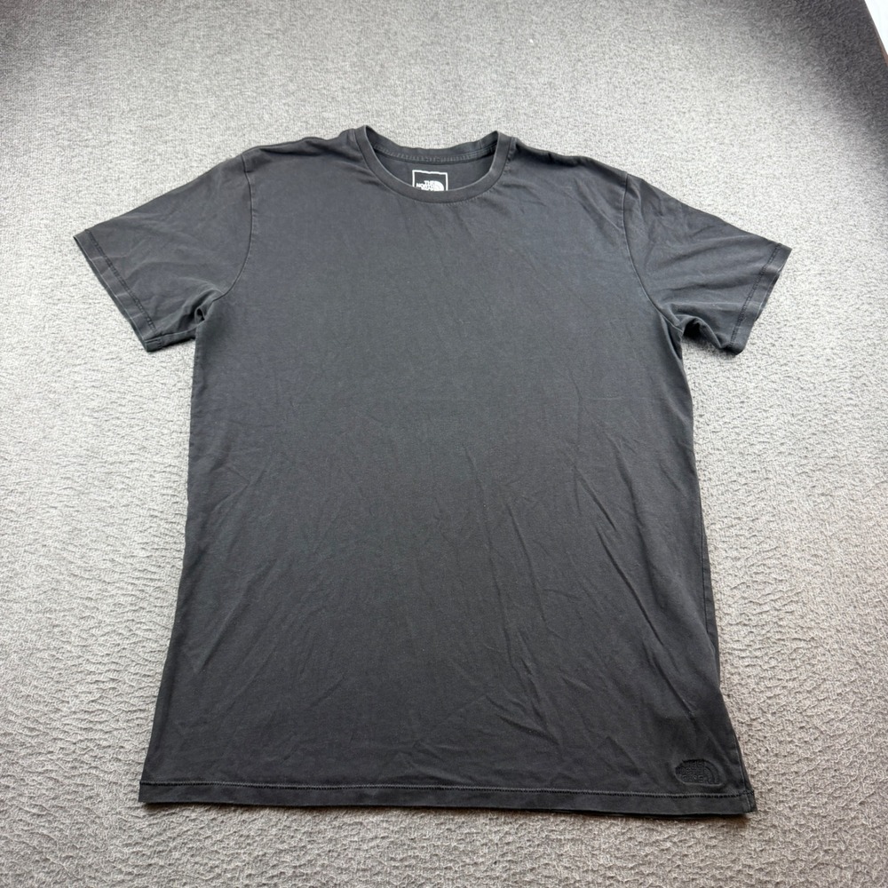 The North Face T-Shirt‎ Men's Medium Black Cotton Lyocell Embroidered Logo Tee